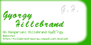 gyorgy hillebrand business card